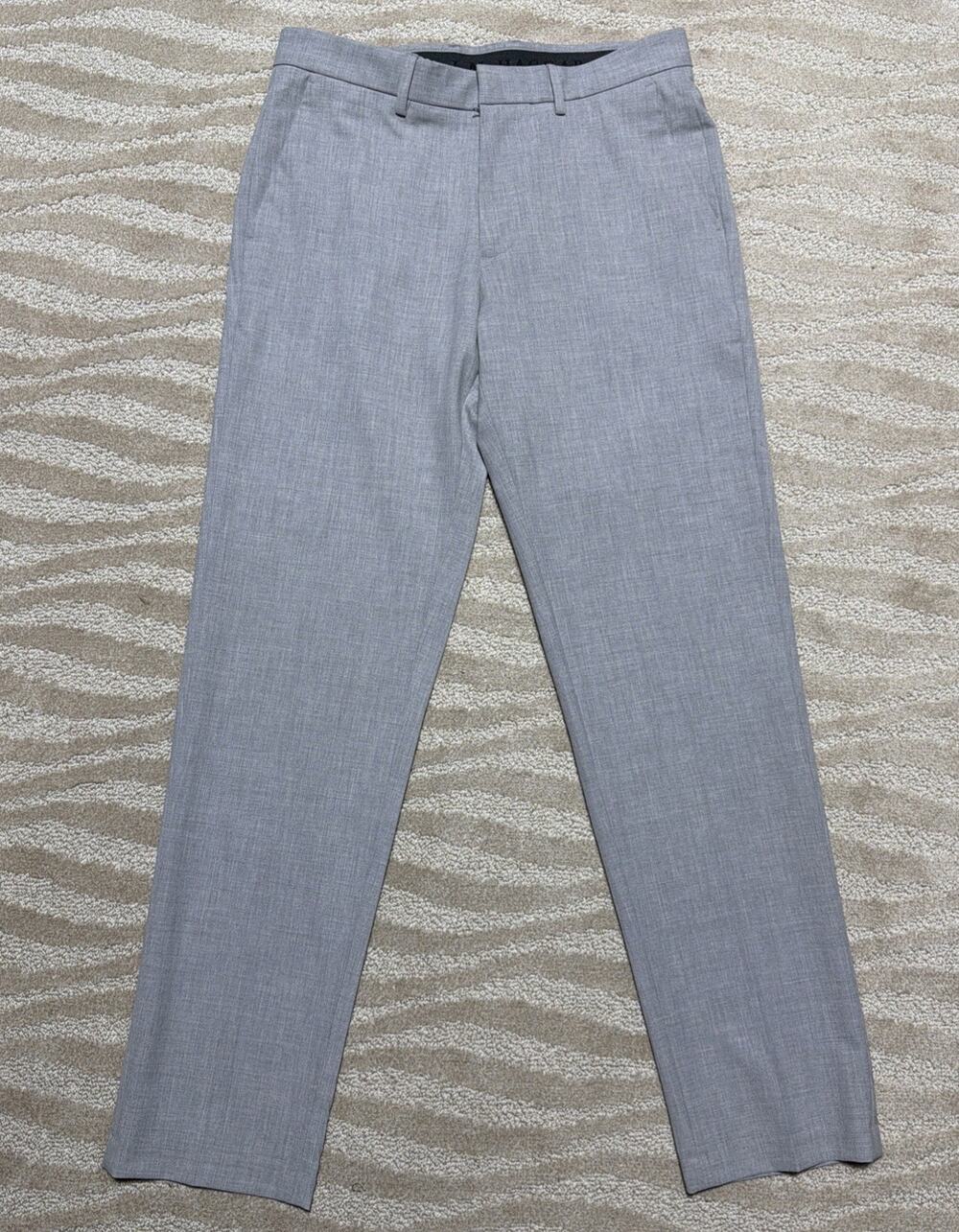J.M. Haggar 4 Way Stretch Mens Dress Pants 32x32 Light Grey Solid NWOT